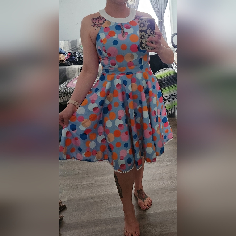Unique vintage Smak parlour fit and flair dress